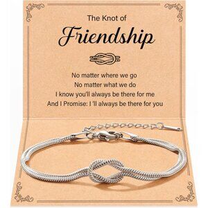 Love Knot Friendship Bracelets, Best Friend Galentines Valentines Birthday Mothe